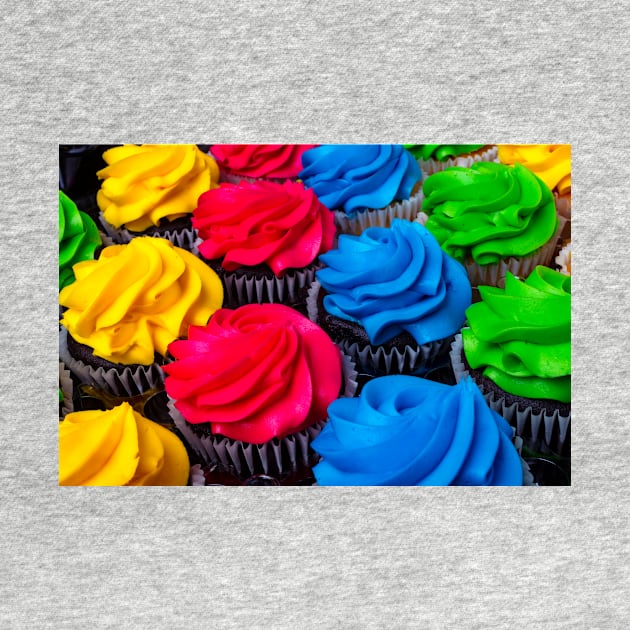 Bright Colored Cupcakes by photogarry